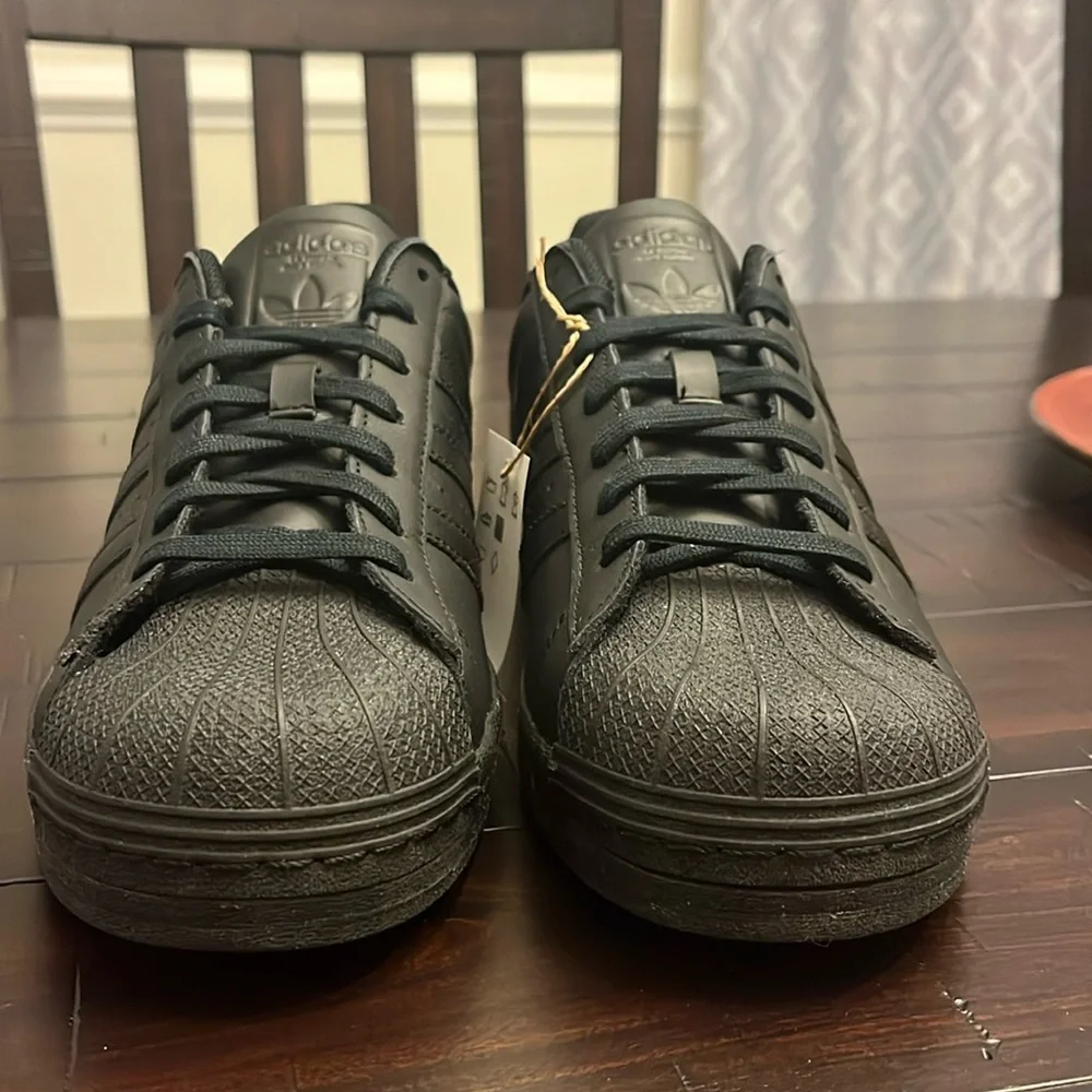 Adidas Superstar Triple Black Shoes Sneakers EG4957 new Mens Size 10